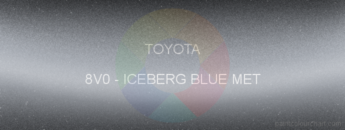 Toyota paint 8V0 Iceberg Blue Met