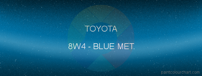 Toyota paint 8W4 Blue Met.