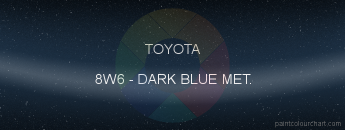 Toyota paint 8W6 Dark Blue Met.