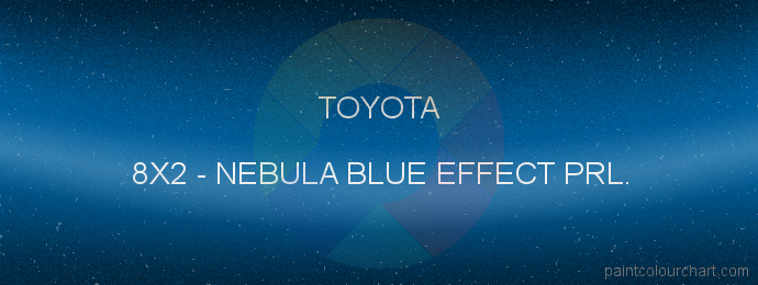 Toyota paint 8X2 Nebula Blue Effect Prl.