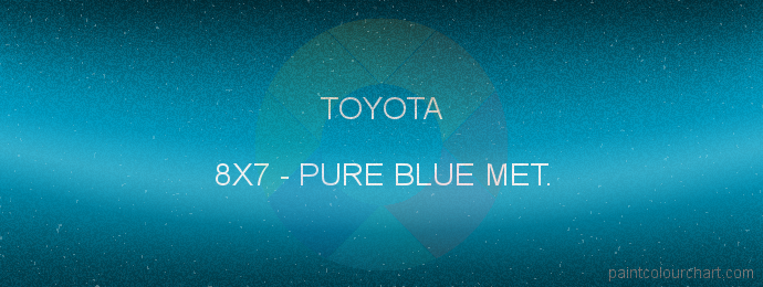 Toyota paint 8X7 Pure Blue Met.