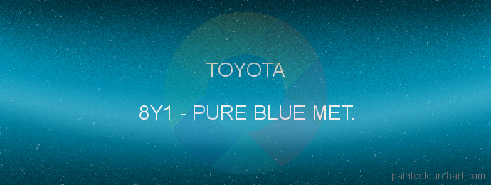 Toyota paint 8Y1 Pure Blue Met.