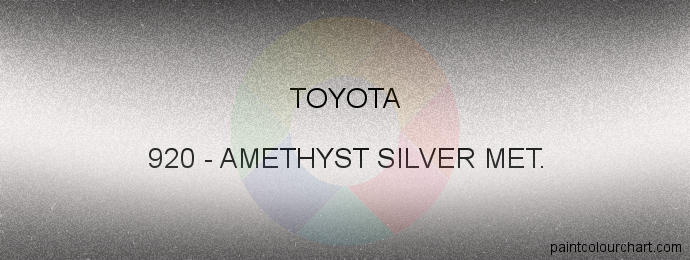 Toyota paint 920 Amethyst Silver Met.