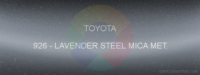Toyota paint 926 Lavender Steel Mica Met.