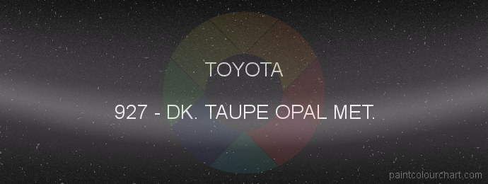 Toyota paint 927 Dk. Taupe Opal Met.