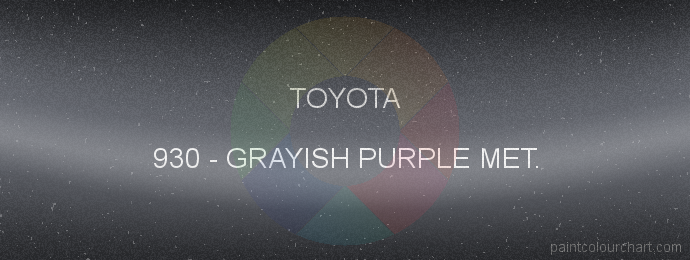 Toyota paint 930 Grayish Purple Met.