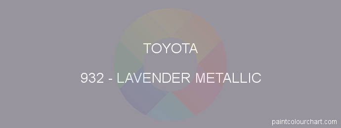 Toyota paint 932 Lavender Metallic