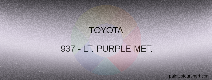 Toyota paint 937 Lt. Purple Met.