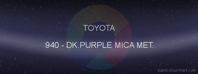 Toyota paint 940 Dk.purple Mica Met.