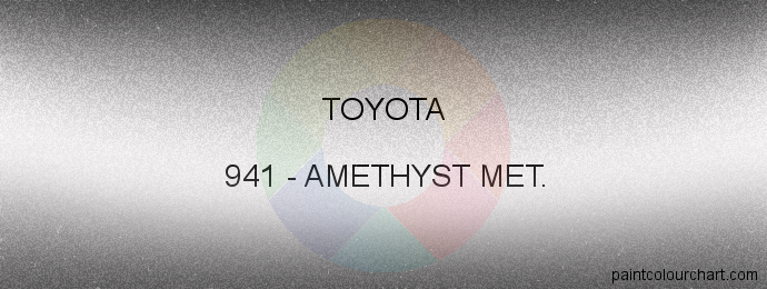Toyota paint 941 Amethyst Met.