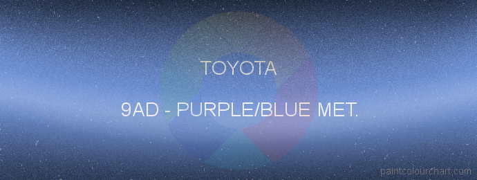 Toyota paint 9AD Purple/blue Met.