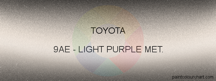 Toyota paint 9AE Light Purple Met.