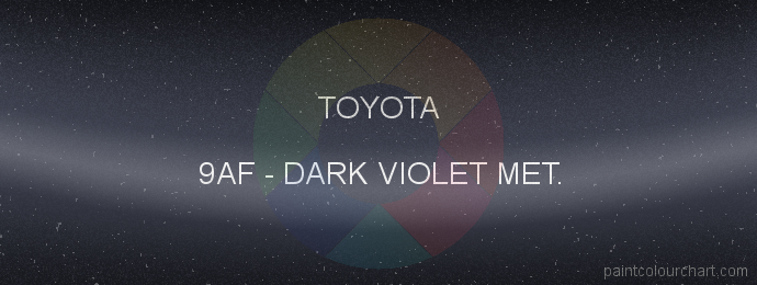 Toyota paint 9AF Dark Violet Met.