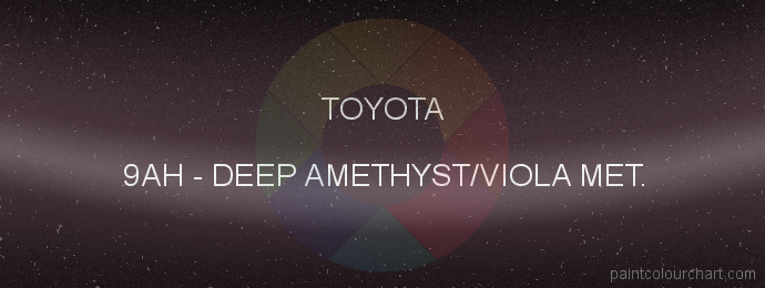 Toyota paint 9AH Deep Amethyst/viola Met.