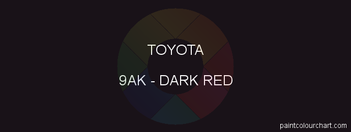 Toyota paint 9AK Dark Red