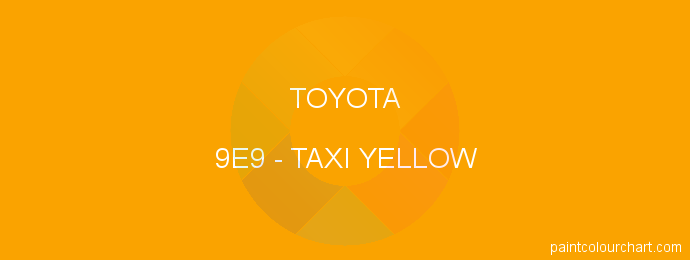 Toyota paint 9E9 Taxi Yellow