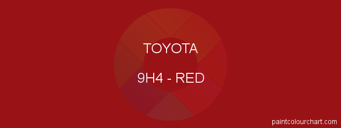 Toyota paint 9H4 Red