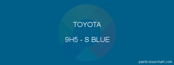 Toyota paint 9H5 S Blue