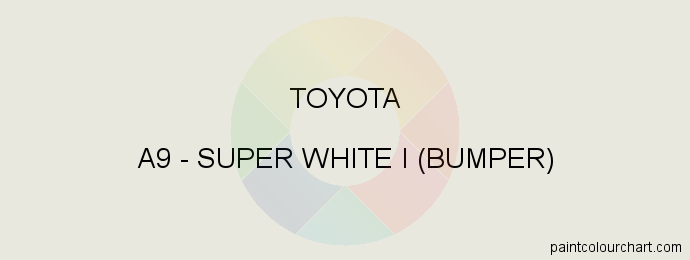 Toyota paint A9 Super White I (bumper)