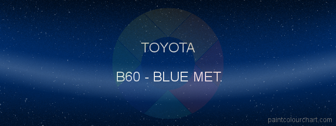 Toyota paint B60 Blue Met.