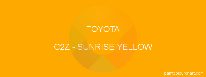 Toyota paint C2Z Sunrise Yellow