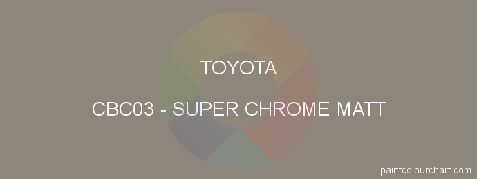 Toyota paint CBC03 Super Chrome Matt