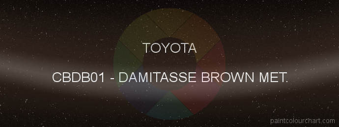 Toyota paint CBDB01 Damitasse Brown Met.