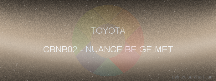 Toyota paint CBNB02 Nuance Beige Met.