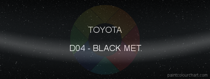 Toyota paint D04 Black Met.