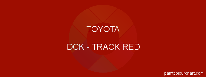Toyota paint DCK Track Red