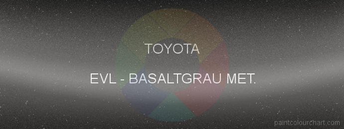 Toyota paint EVL Basaltgrau Met.