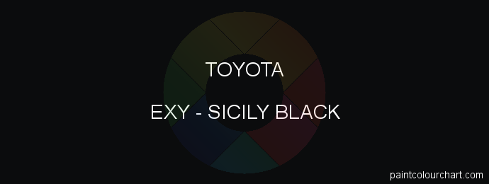 Toyota paint EXY Sicily Black