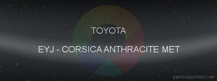 Toyota paint EYJ Corsica Anthracite Met