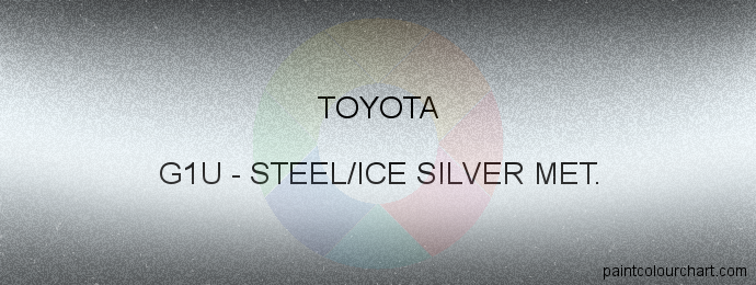 Toyota paint G1U Steel/ice Silver Met.