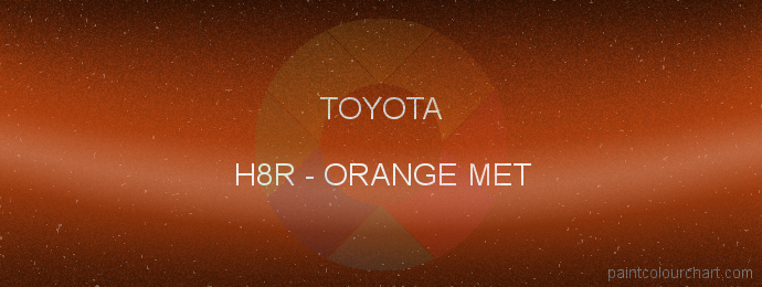 Toyota paint H8R Orange Met