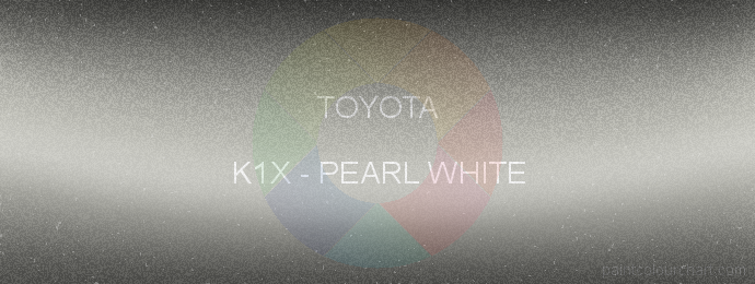 Toyota paint K1X Pearl White