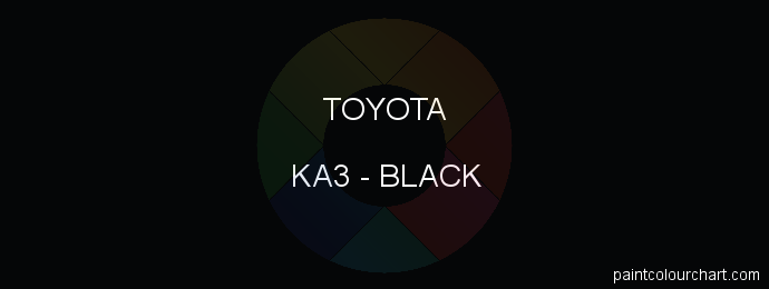 Toyota paint KA3 Black