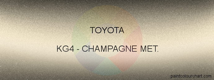 Toyota paint KG4 Champagne Met.