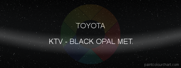 Toyota paint KTV Black Opal Met.