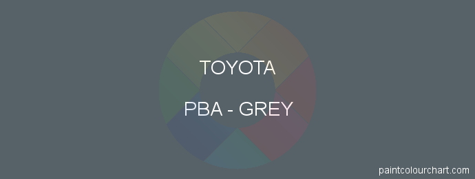 Toyota paint PBA Grey