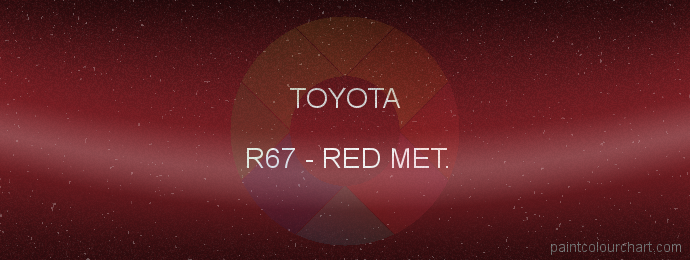 Toyota paint R67 Red Met.