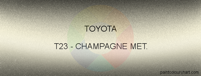 Toyota paint T23 Champagne Met.