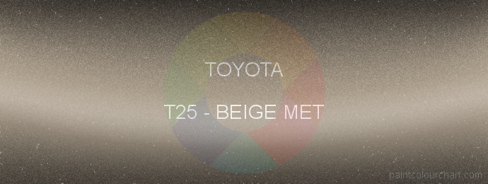 Toyota paint T25 Beige Met