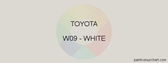 Toyota paint W09 White