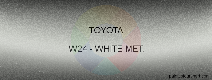 Toyota paint W24 White Met.