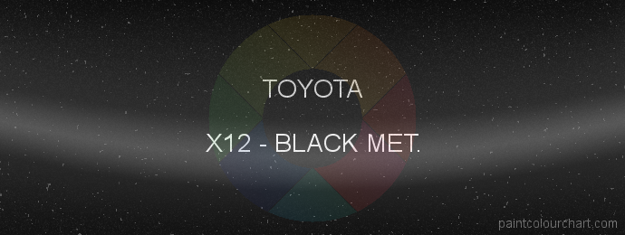 Toyota paint X12 Black Met.