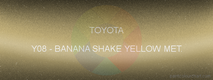 Toyota paint Y08 Banana Shake Yellow Met.