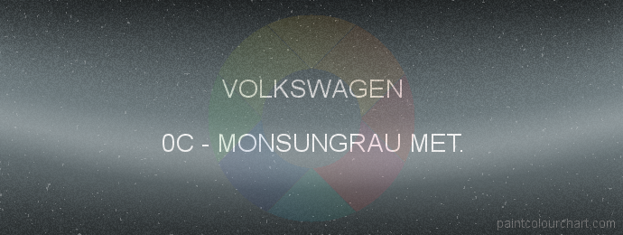 Volkswagen paint 0C Monsungrau Met.