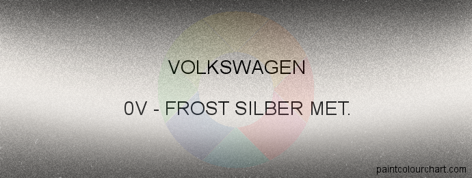 Volkswagen paint 0V Frost Silber Met.
