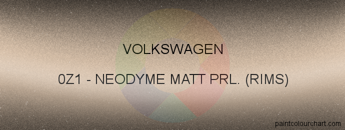 Volkswagen paint 0Z1 Neodyme Matt Prl. (rims)